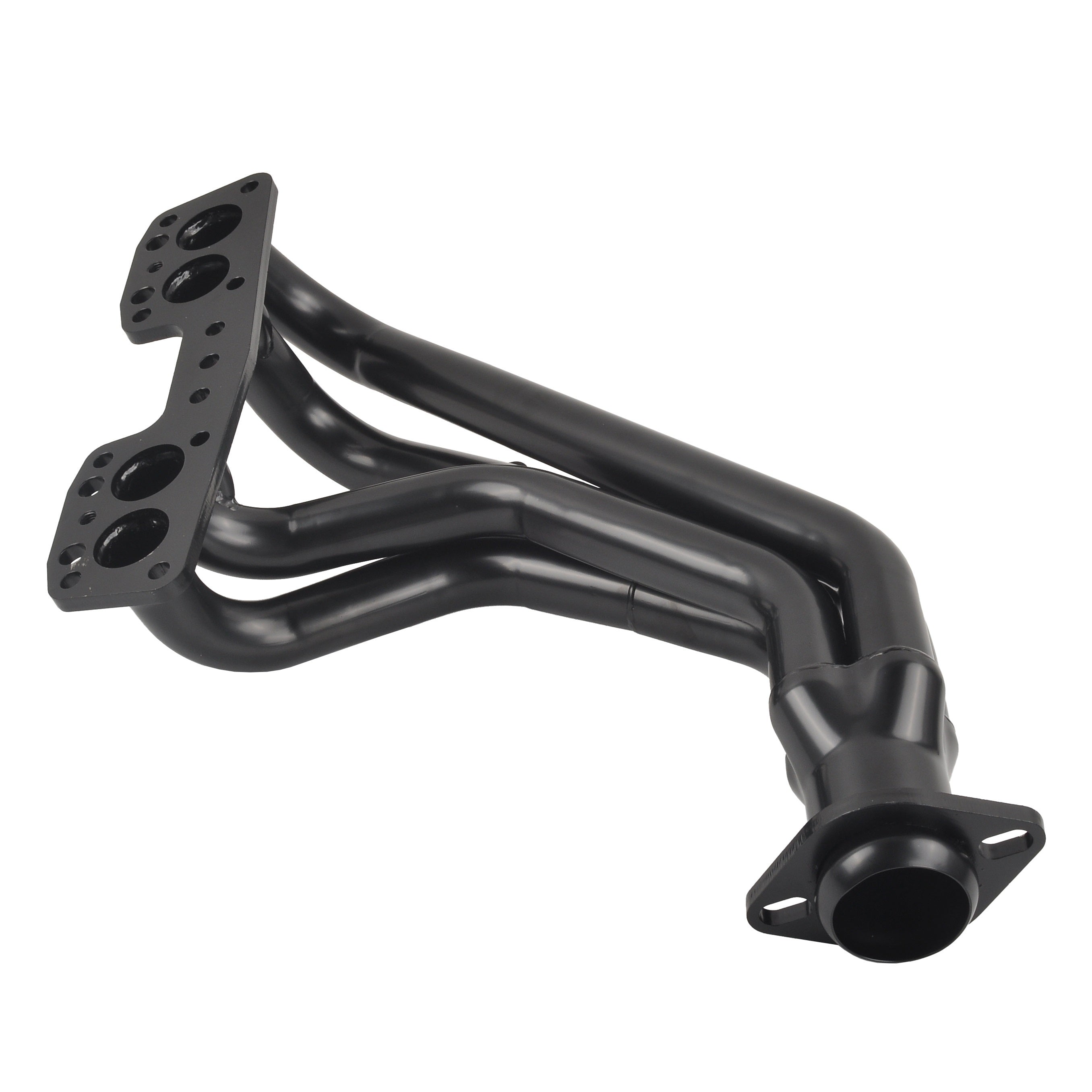 Black Performance Exhaust Header System For 90-95 T,oyota Pickup&4-Runner 2.4L 22RE 4WD