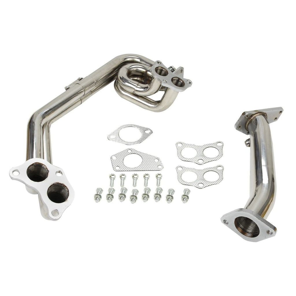 Exhaust Header For 08-14 S.ubaru Impreza WRX STi GE GH GR GV 2.0L  2.5L EJ20  EJ25 H4
