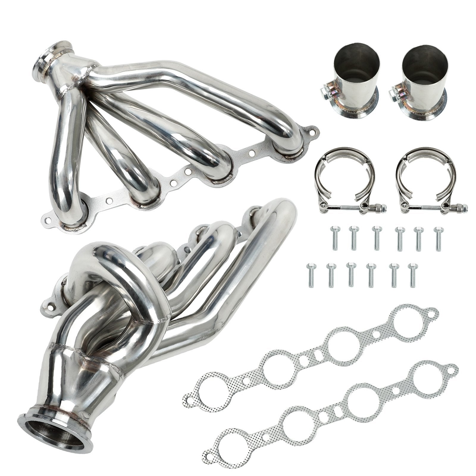 Exhaust Header For LS Swap S10 LS1 LS2 LS3 LS6 Bel Air Camaro Nova